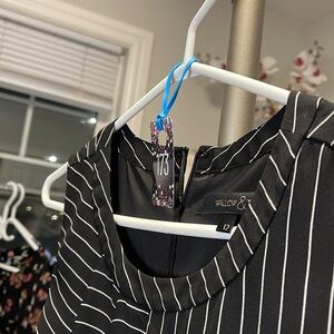 Black Pinstripe Women's Dress - Classic Workwear